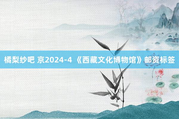 橘梨纱吧 京2024-4 《西藏文化博物馆》邮资标签