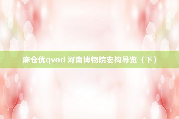 麻仓优qvod 河南博物院宏构导览（下）