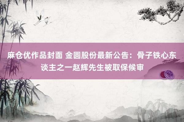 麻仓优作品封面 金圆股份最新公告：骨子铁心东谈主之一赵辉先生被取保候审
