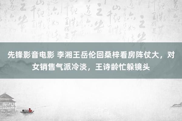 先锋影音电影 李湘王岳伦回桑梓看房阵仗大，对女销售气派冷淡，王诗龄忙躲镜头