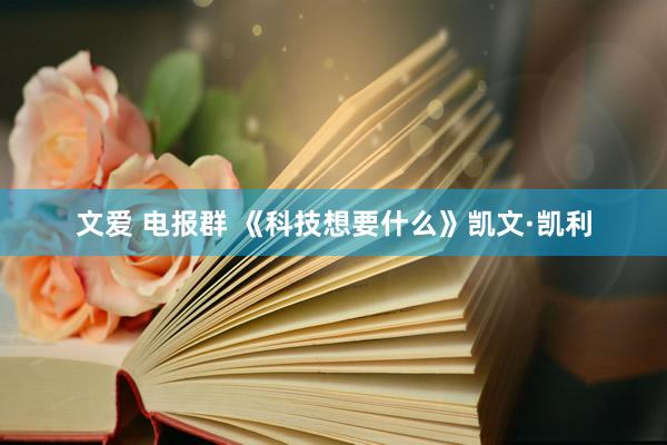 文爱 电报群 《科技想要什么》凯文·凯利