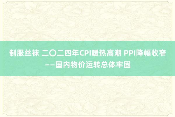制服丝袜 二〇二四年CPI暖热高潮 PPI降幅收窄——国内物价运转总体牢固