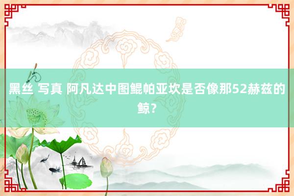 黑丝 写真 阿凡达中图鲲帕亚坎是否像那52赫兹的鲸？