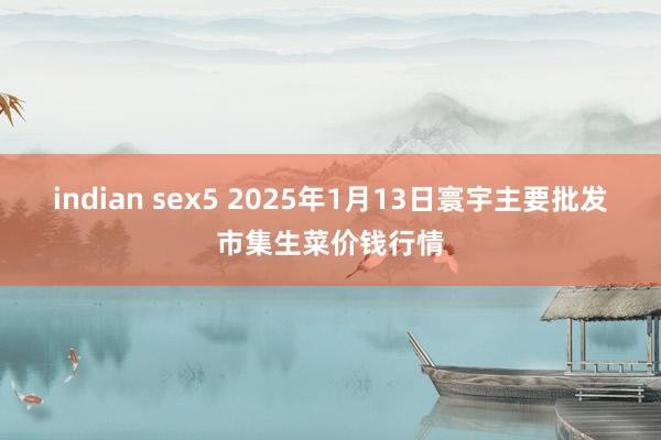 indian sex5 2025年1月13日寰宇主要批发市集生菜价钱行情