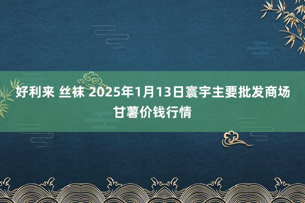 好利来 丝袜 2025年1月13日寰宇主要批发商场甘薯价钱行情