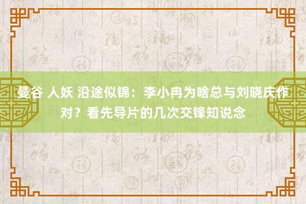 曼谷 人妖 沿途似锦：李小冉为啥总与刘晓庆作对？看先导片的几次交锋知说念
