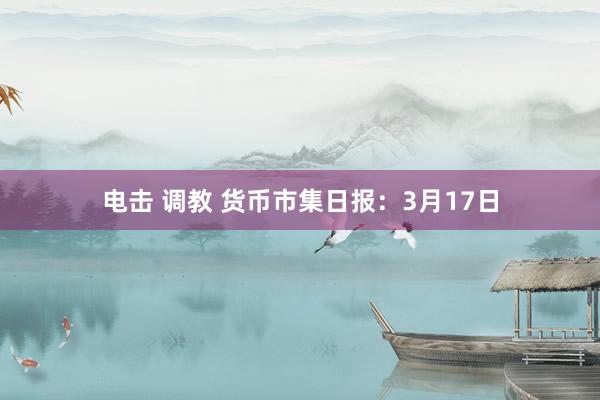 电击 调教 货币市集日报：3月17日