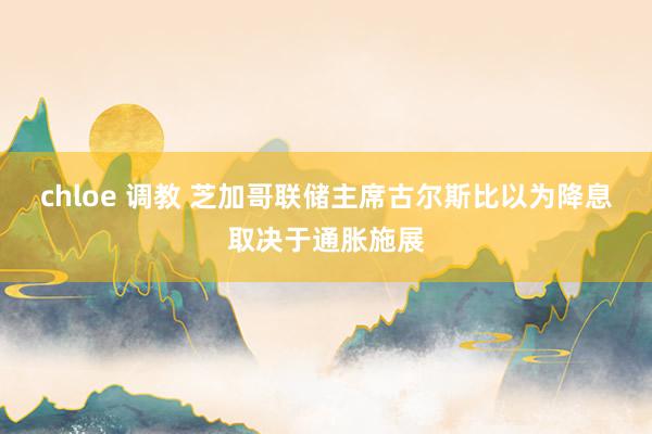 chloe 调教 芝加哥联储主席古尔斯比以为降息取决于通胀施展