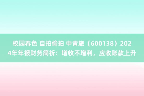 校园春色 自拍偷拍 中青旅（600138）2024年年报财务简析：增收不增利，应收账款上升