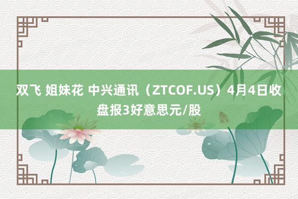 双飞 姐妹花 中兴通讯（ZTCOF.US）4月4日收盘报3好意思元/股