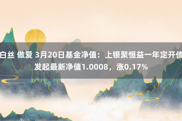 白丝 做爱 3月20日基金净值：上银聚恒益一年定开债发起最新净值1.0008，涨0.17%