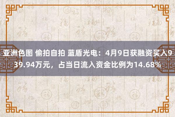 亚洲色图 偷拍自拍 蓝盾光电：4月9日获融资买入939.94万元，占当日流入资金比例为14.68%