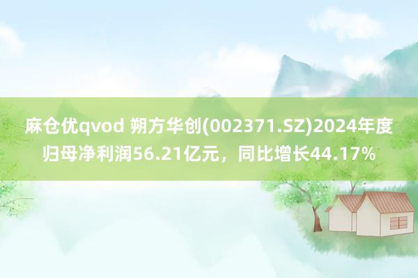 麻仓优qvod 朔方华创(002371.SZ)2024年度归母净利润56.21亿元，同比增长44.17%