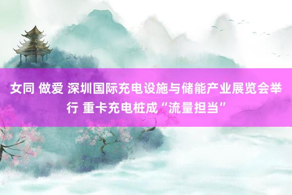 女同 做爱 深圳国际充电设施与储能产业展览会举行 重卡充电桩成“流量担当”
