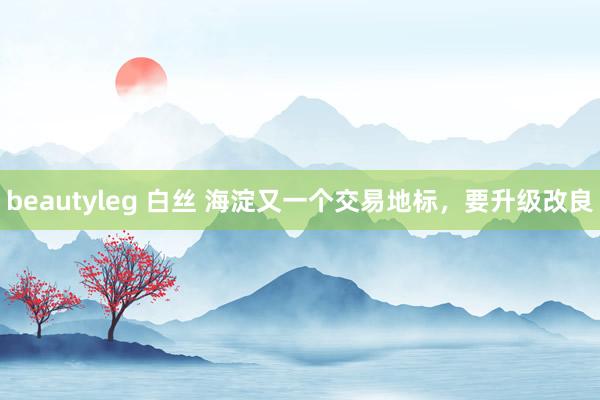 beautyleg 白丝 海淀又一个交易地标，要升级改良